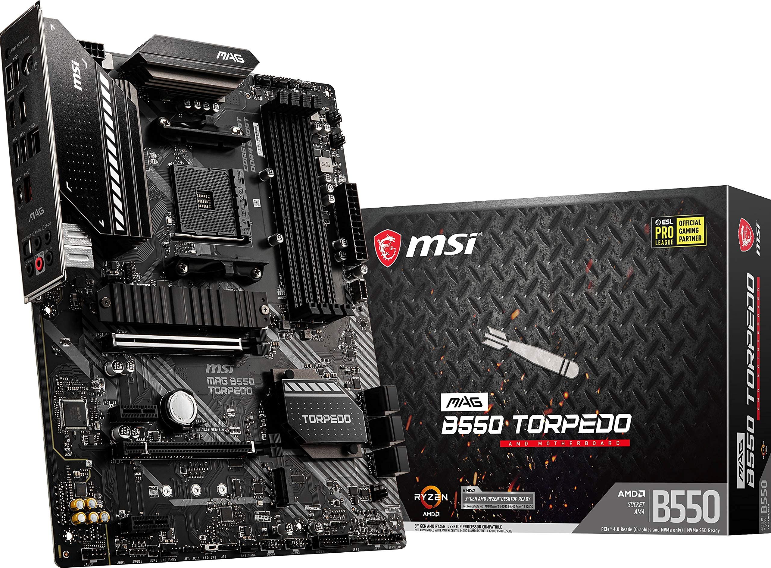 Amazon.com: MSI MAG B550 Torpedo Gaming Motherboard (AMD AM4, DDR4